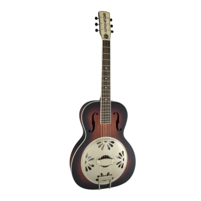 Gretsch G9240 Alligator Mahogany Round Neck Resonator 6-String Guitar with Padauk Fingerboard (Right-Handed, 2-Color Sunburst) image 4