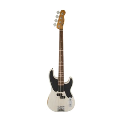[PREORDER] Fender Mike Dirnt Road Worn Precision Bass Guitar, RW FB, White Blonde for sale