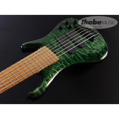 ROSCOE LG3006/35 Exhibition grade Quilted maple top, Emerald Green image 5