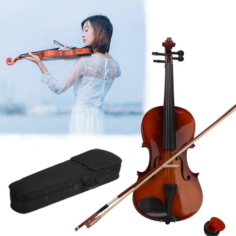 New 4/4 Acoustic Violin Case Bow Rosin, For Adults Beginners Students With Hard Case Gift Ideas For Adults Valentine S Day Gifts And Decorations Wedding P 33710080