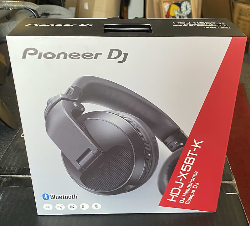 Pioneer HDJ-X5BT-K DJ headphones Black, Mint in Box | Reverb