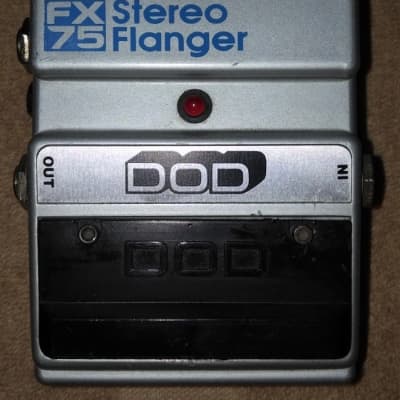 DOD Digitech FX75 Stereo Flanger Analog Rare1990's silver Guitar fx pedal for sale