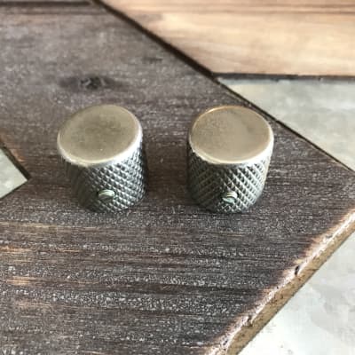 Real Life Relics 58 Telecaster®  Style Knobs Relic Nickel (Set of 2) 1/4" ID fits Solid Shaft Pot   [Z9]