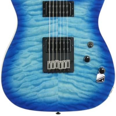 Schecter PT Pro Electric Guitar, Trans Blue Burst, Blemished image 2