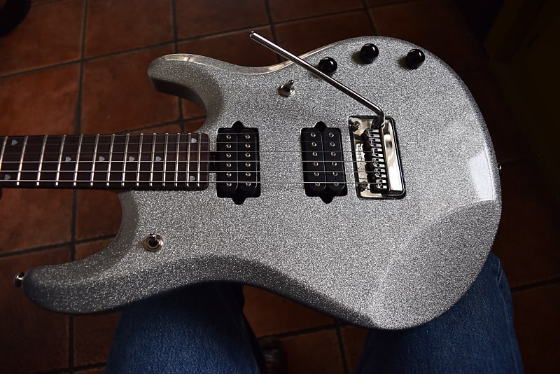 Ernie Ball Music Man JP6 with Piezo , limited edition Silver