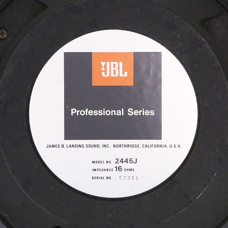 1996 JBL 2445J 16 Ohm High Frequency Compression Driver Matching