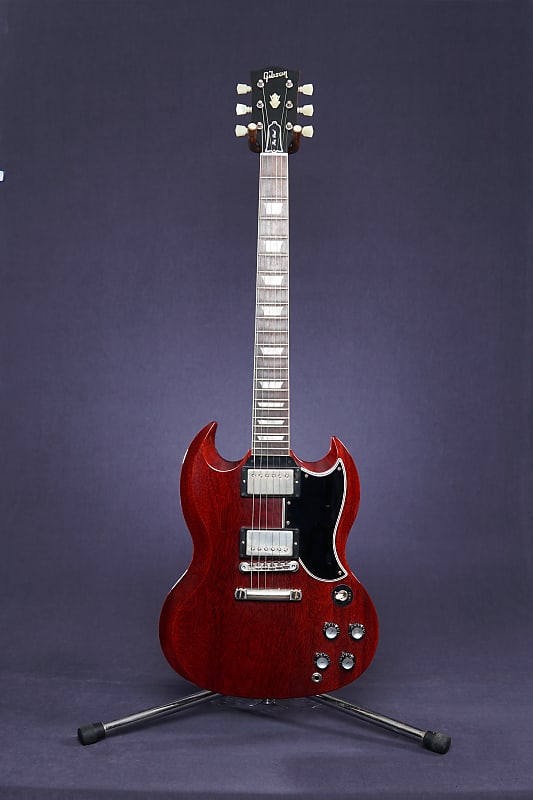 61 Gibson Custom Shop 1961 Les Paul SG Standard Reissue Stop Bar VOS Cherry Red 2021 image 1