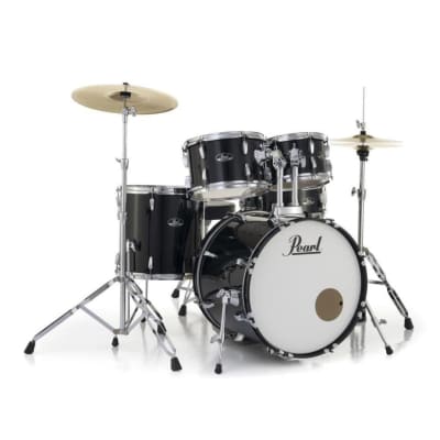 Pearl Roadshow 5pc Drum Set w/Hardware & Cymbals Jet Black image 10