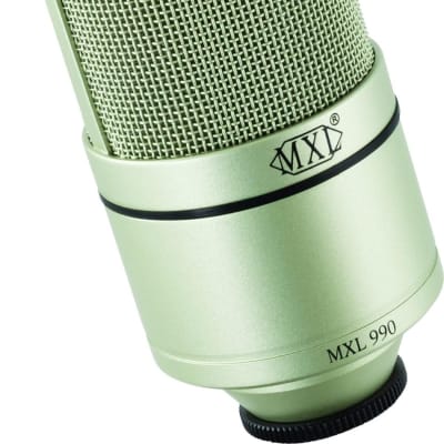 MXL 990/991 Large and Small Diaphragm Condenser Microphone Bundle Project/Home Studio Recording | XLR | Cardiod (Champagne) image 8