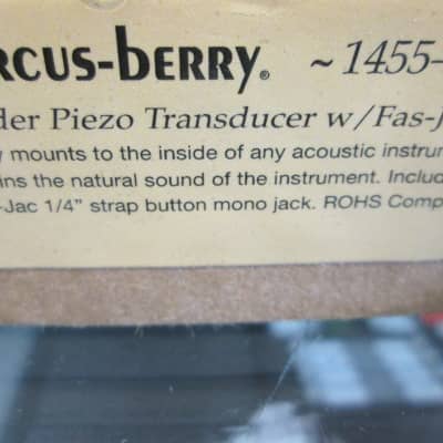 Barcus-Berry 1455-3 Acoustic Guitar Pickup "Insider" Piezo Transducer with Fas-Jac image 5