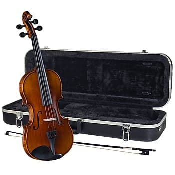 SV-588 4/4 All Solid Violin Kit, Flame maple, ebony fittings