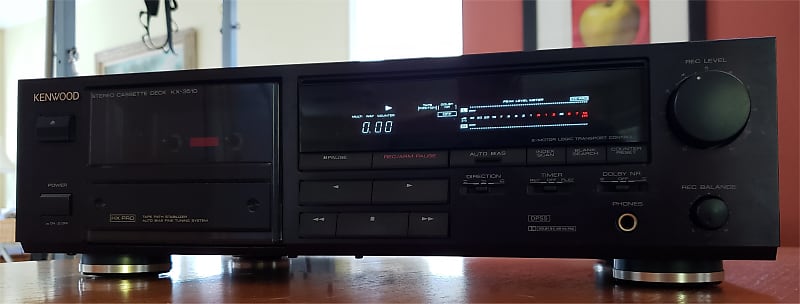 【美品】KENWOOD カセットデッキ KX-3510 希少 Kenwood KX-3510 Auto Reverse Cassette Deck Works 100% Tested