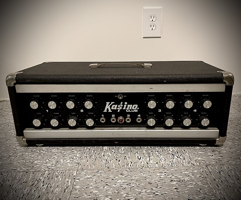 Vintage Late 60’s Early 70’s Kasino Kustom PA Amplifier Head Reverb