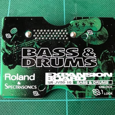 Roland SR-JV80-10 Bass and Drums Expansion Board 1990s - Green