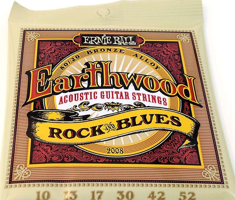 Ernie Ball Guitar Strings Acoustic Earthwood Rock & Blues 10-52 2008 image 1