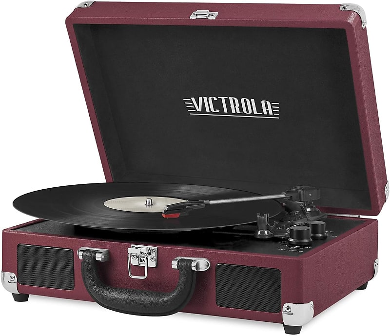 Victrola Turntable store Bluetooth Portable Suitcase 3 Speed Player