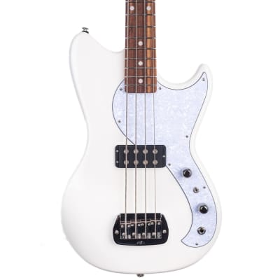 G&L Made to Order Fallout Bass - Fallout Bass - 30" scale - White with white peral PG - 8.7 pounds - CLF2210103 image 3