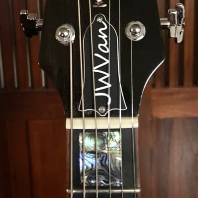 J.W. Van SG style neck through Electric guitar Cherry Burst image 17