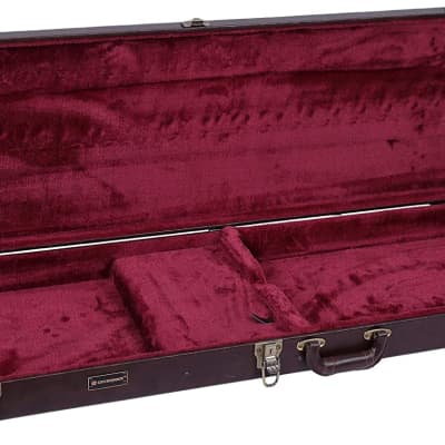 Crossrock CRW600BBR Hard-shell Multi-ply Wooden Electric Bass Guitar Case For Beginner image 3
