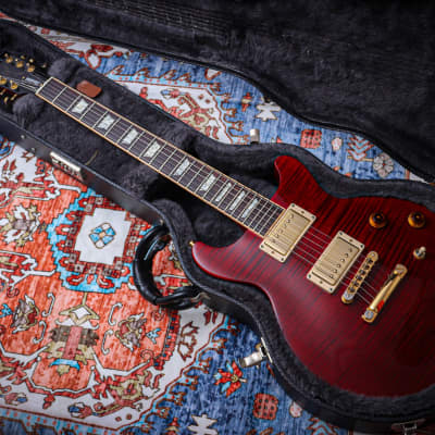 GIBSON USA Les Paul Standard Double Cutaway Plus "Trans Red + Rosewood" (2005) image 1