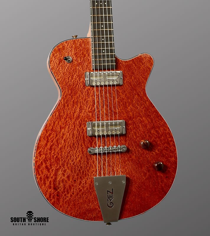 Grez Guitars Mendocino - Natural Burl Redwood Top w/ Lollar Gold Foils. NEW, (Authorized Dealer) image 1