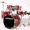 Ludwig Drums LJR106 5-Pc Junior Drum Kit with Hardware and Cymbals - WINE 4