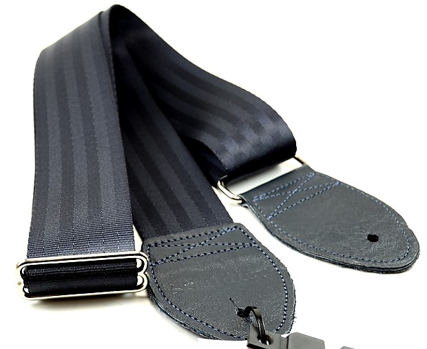 NEW! Souldier Guitar Straps - Plain Navy - Leather Ends image 1
