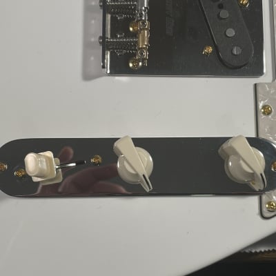T-Rev, 2022: Olympic White Telecaster body with gold 'appointments' & Texas Special pickups! image 2