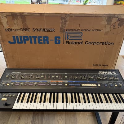 Roland Jupiter 6 61-Key Synthesizer with Europa Mod 1983 - 1985 - Black