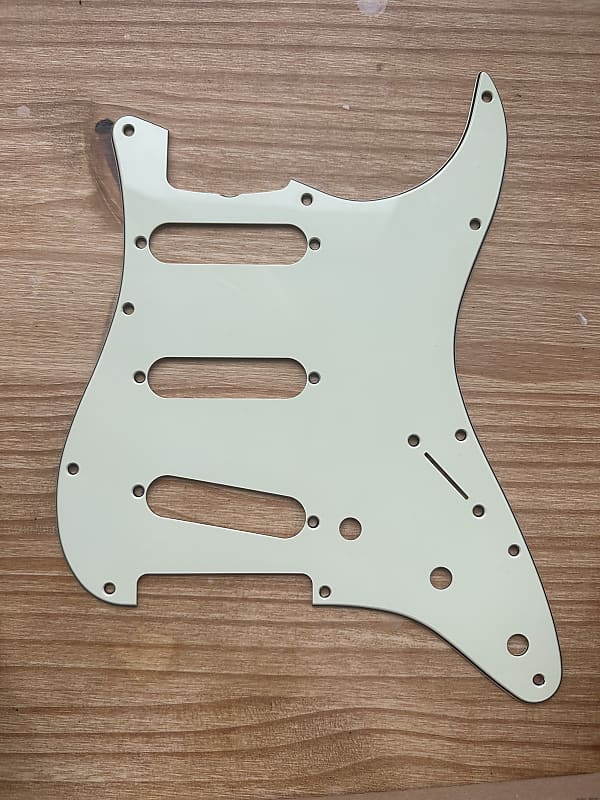 Fender Stratocaster 60s Style Pickguard Mint Green Reverb UK