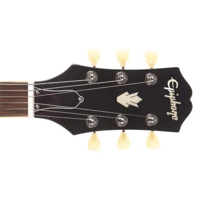 Epiphone Inspired by Gibson ES-335 Figured Semi-Hollow Guitar - Raspberry Tea Burst image 7