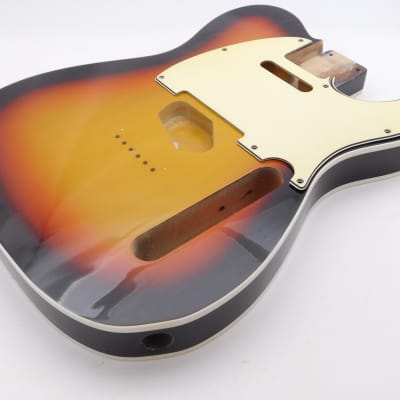 BloomDoom Nitro Lacquer Aged Relic 3 Tone Sunburst T-Style Vintage Custom Guitar Body image 4