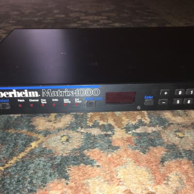 Oberheim Matrix 1000 Rackmount 6-Voice Synthesizer 1987 - Black