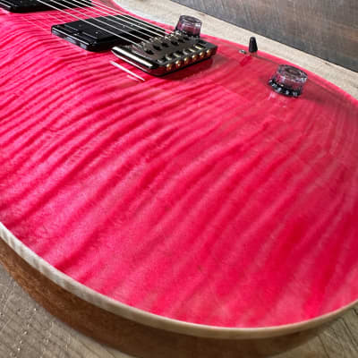 PRS Custom 24 Wood Library Flame Maple 10-Top Torrefied Maple Neck African Blackwood FB - Bonnie Pink 363811 image 17