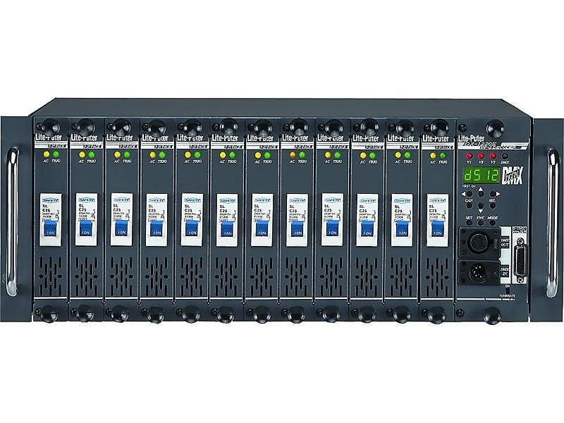 LITE-PUTER DX1220 12 Channels @ 2400w with 28800w Total Rackmount Dimmer Pack image 1