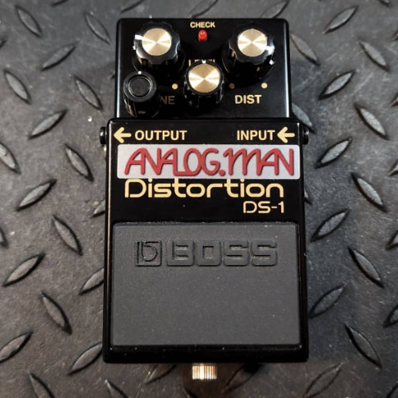 Boss DS-1 Distortion with Analogman Pro/Midrange Knob Mod DS-1BK