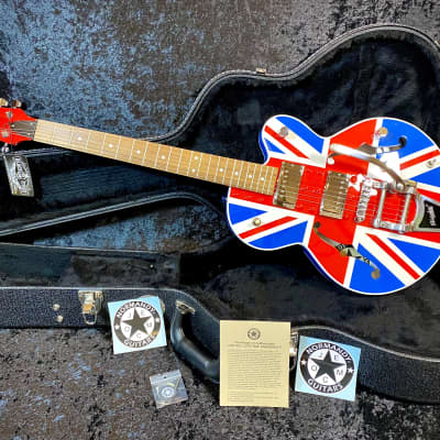 Normandy British Flag Custom Shop Archtop- Rare 1 of 2 Produced for sale