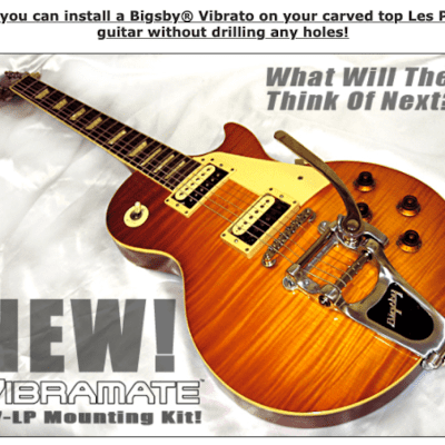 ALL U NEED! Bigsby B7, Vib V7 Mount & WD Roller Bridge 4 Gibson/Epiphone LP guitars image 2