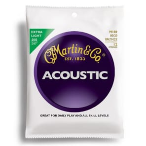 Martin M-180 Traditional 80/20 Bronze Extra Light Acoustic Strings