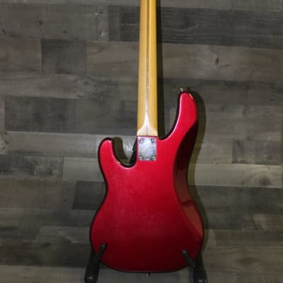 Fender American Precision Plus Bass 1990 Candy Apple Red with case! image 6