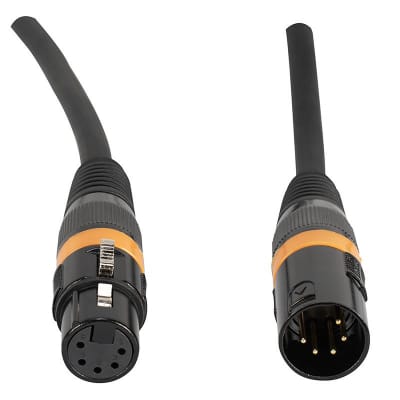 Accu Cable AC5PDMX25, 5-Pin Male to 5-Pin Female Connection DMX Cable - 25 Ft image 2