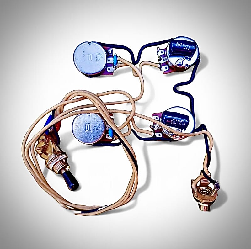 Gibson Firebird Wiring Harness 500k No Load Tone pots Pro | Reverb