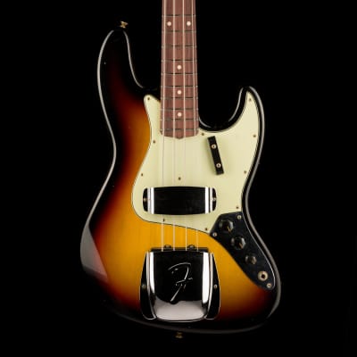 Fender Custom Shop 1964 Jazz Bass Journeyman Relic Super Faded Aged 3-Tone Sunburst image 1