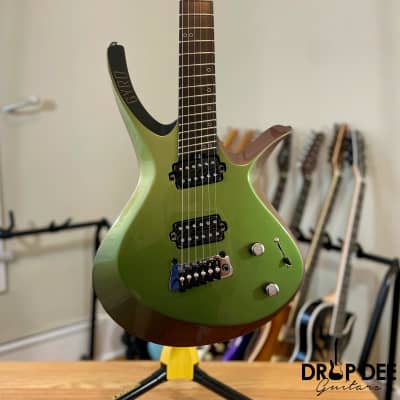 Ormsby Custom Shop Gyro Multiscale Electric Guitar w/ Case - Gloss Green to Orange Chameleon for sale