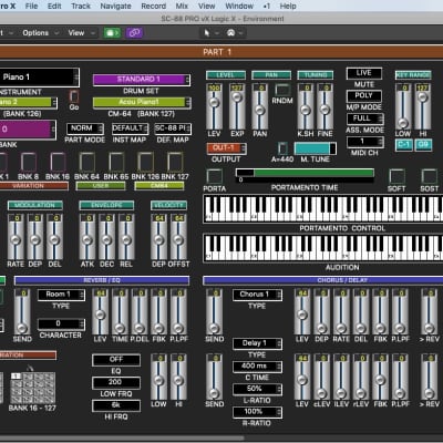 Virtual SOUND CANVAS editor / programmer - Roland SC-88 PRO / 88 / 55, etc - LOGIC v4 - X