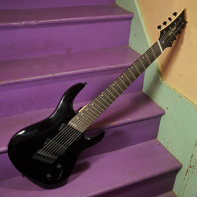 2020s Harley Benton R-458BK 8-String MultiScale Electric | Reverb