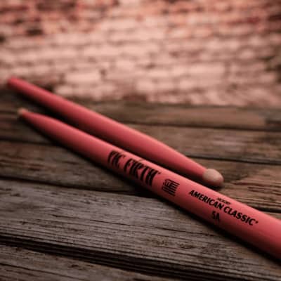 Vic Firth American Classic 5A Pink Wood Tip image 4