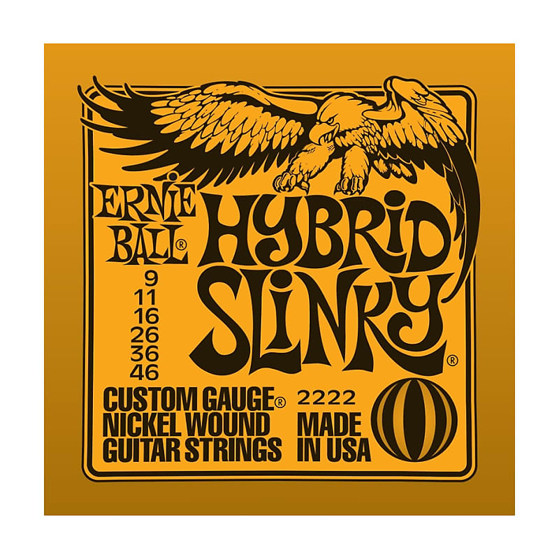 ERNIE BALL Hybrid Slinky Nickel Wound Electric Guitar Strings (2222) Single Pack image 1