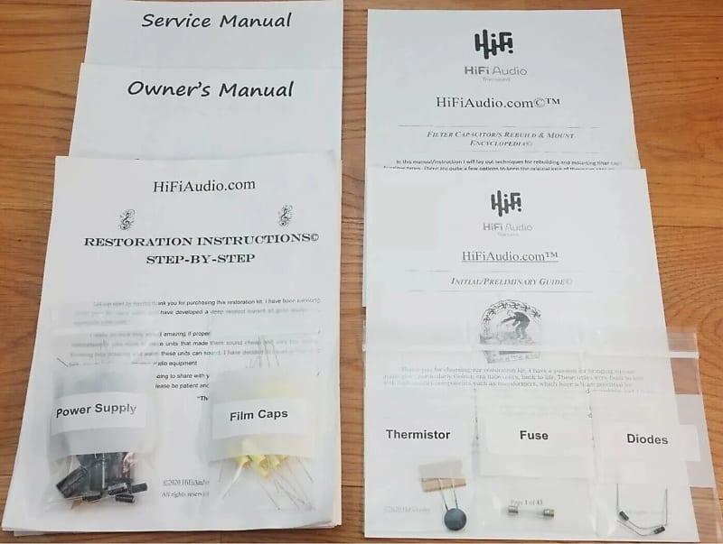 Heathkit AA-11 restoration kit filter capacitor repair rebuild fix  			