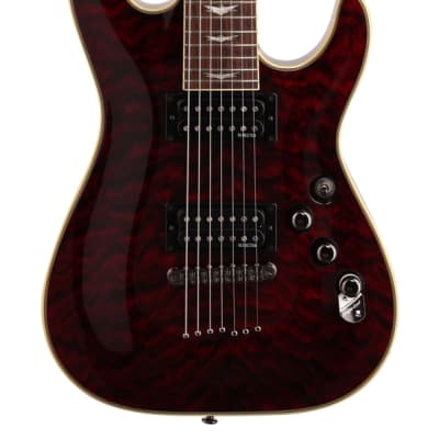 Schecter Omen Extreme 7 String Electric Guitar Black Cherry image 3